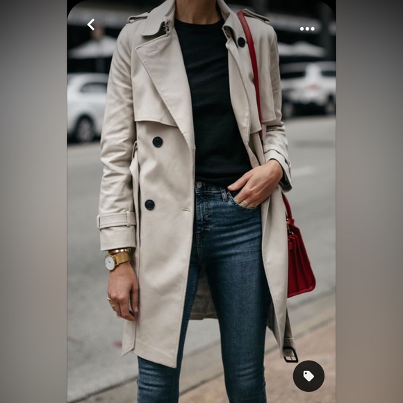 (Sold) Club Monaco Trench in Beige - Picture 1 of 6